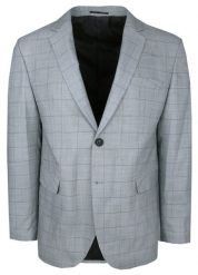 Lekka Marynarka Codzienna (Casual) - Desire - Popielata w Kratę. Szare marynarki męskie Desire, bez wzorów, z bawełny. Za 399.00 zł.