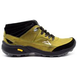 Olivier Buty męskie zimowe 139GT zielone. Zielone buty trekkingowe męskie na zimę, ze skóry, bez zapięcia. Za 408.14 zł.