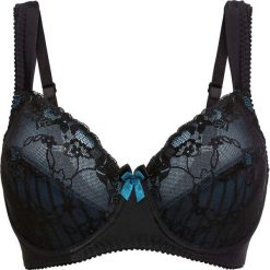 Biustonosz minimizer z wyściełanymi ramiączkami. Czarne biustonosze bonprix, bez wzorów, z koronki. Za 77.99 zł.
