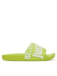 Just Cavalli Klapki 78RA3SZ1 ZS785 Zielony. Zielone klapki damskie Just Cavalli, bez wzorów, z tworzywa sztucznego, bez obcasa. Za 249.99 zł.