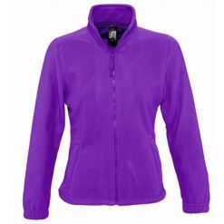 Damska Bluza Polarowa North Fleece Jacket. Fioletowe bluzy bez kaptura damskie SOL'S, l, z polaru. Za 110.99 zł.