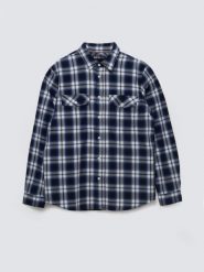 Koszula męska bawełniana w kratę niebieska Koliserson 401. Niebieskie koszule męskie Big Star, l, bez wzorów, z bawełny, bez kołnierzyka, bez ramiączek. Za 229.99 zł.