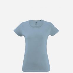Koszulka damska techniczna MILLET W Hiking Jacquard Ts Ss niebieski. Niebieskie t-shirty damskie Millet, s, bez wzorów, z materiału, bez kołnierzyka. Za 215.45 zł.