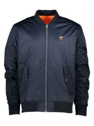 Polo Sylt Dwustronna kurtka przejściowa w kolorze granatowo-pomarańczowym rozmiar: XL. Niebieskie kurtki męskie Polo Sylt, xl, bez wzorów, bez kaptura. Za 179.22 zł.