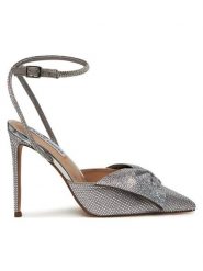 Steve Madden Szpilki Vincentia-R Heeled s SM11003650 Srebrny. Szare szpilki Steve Madden, bez wzorów, z materiału, bez obcasa. Za 459.99 zł.