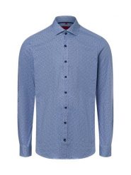 Finshley & Harding koszula biznesowa Mężczyźni Slim Fit Bawełna niebieski, 37. Niebieskie koszule męskie Finshley & Harding, m, bez wzorów, z bawełny, bez kołnierzyka, bez ramiączek. Za 179.95 zł.