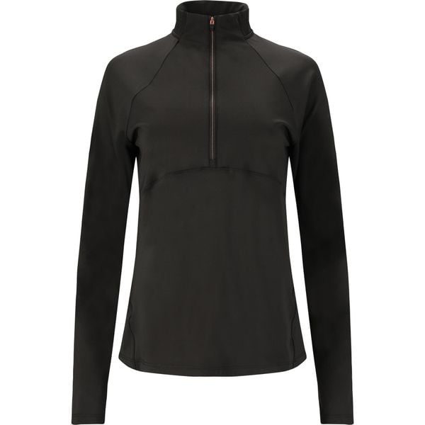 Bluza midlayer damska Endurance Lucile. Czarne bluzy bez kaptura damskie Endurance, bez wzorów, bez kaptura. Za 179.99 zł.
