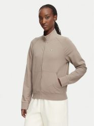 EA7 Emporio Armani Bluza 7W000457 AF13135 U6100 Beżowy Regular Fit. Brązowe bluzy bez kaptura damskie EA7 Emporio Armani, m, z bawełny. Za 489.99 zł.