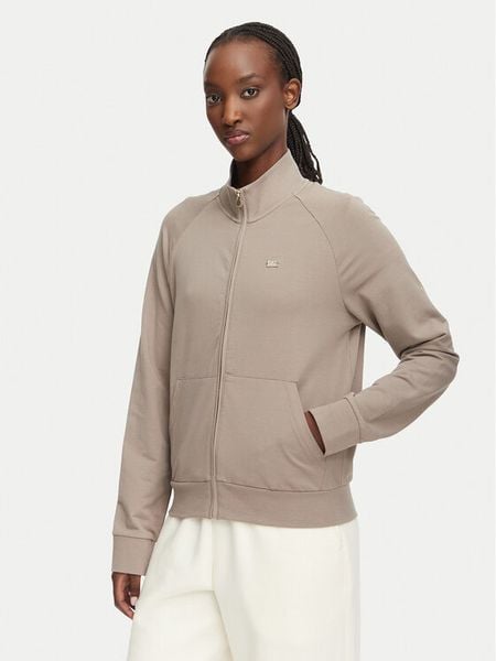 EA7 Emporio Armani Bluza 7W000457 AF13135 U6100 Beżowy Regular Fit. Brązowe bluzy bez kaptura damskie EA7 Emporio Armani, m, z bawełny. Za 489.99 zł.