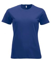 Clique New Classic-T Women – Klasyczny damski T-shirt z bawełny ringspun. Niebieskie t-shirty damskie CLIQUE, xl, bez wzorów, z bawełny, bez kołnierzyka. Za 102.61 zł.