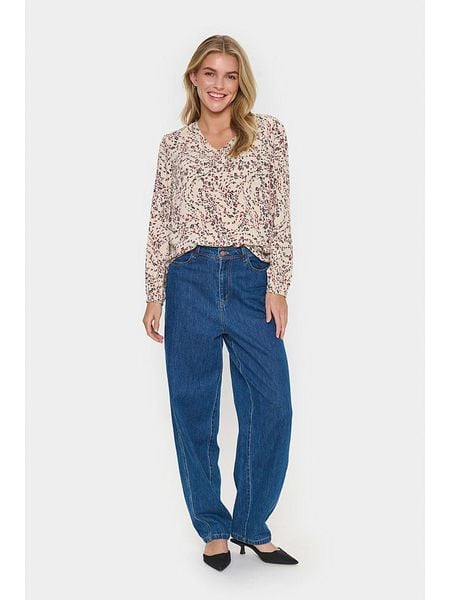 SAINT TROPEZ Bluzka w kolorze beżowym rozmiar: XL. Brązowe bluzki damskie Saint Tropez, xl, bez wzorów, z wiskozy, bez kołnierzyka, bez ramiączek. Za 94.38 zł.