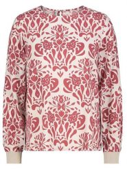 Sublevel Bluzka w kolorze kremowo-jagodowym rozmiar: L. Białe bluzki damskie Sublevel, l, bez wzorów, z wiskozy, klasyczne, bez kołnierzyka, bez ramiączek. Za 82.64 zł.