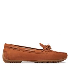Mokasyny Geox. Brązowe mokasyny damskie Geox. Za 469.99 zł.