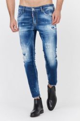 DSQUARED2 Niebieskie jeansy męskie Skater jean. Niebieskie jeansy męskie Dsquared2. W wyprzedaży za 1,599.99 zł.