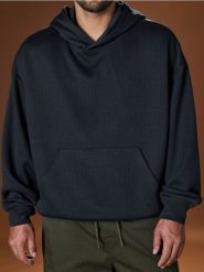 Bluza hoodie - green spruce. Zielone bluzy bez kaptura męskie Sinsay, l. W wyprzedaży za 33.99 zł.