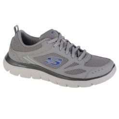 Buty do chodzenia męskie Skechers Summits. Szare buty sportowe na co dzień męskie Skechers, z materiału, bez zapięcia, na fitness i siłownię. Za 219.99 zł.