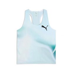 Koszulka Na Ramiączkach Puma W Lightspeed Ultraweave Graphic Singlet Damskie. Niebieskie bluzki sportowe damskie Puma, l, bez wzorów, z materiału, bez ramiączek. Za 379.99 zł.
