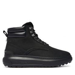 Trapery KARL LAGERFELD. Czarne buty zimowe męskie Karl Lagerfeld, bez zapięcia. Za 1,099.00 zł.