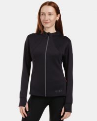 Damska bluza sportowa bez kaptura Kilpi LAJEN-W. Czarne bluzy bez kaptura damskie Kilpi, z materiału. Za 473.69 zł.
