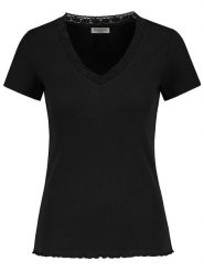 Sublevel Koszulka w kolorze czarnym rozmiar: M. Czarne bluzki damskie Sublevel, m, bez wzorów, z koronki, bez kołnierzyka. Za 39.99 zł.