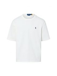 Polo Ralph Lauren T-shirt - luźny krój Mężczyźni Bawełna biały jednolity, XXL. Białe koszulki polo męskie Polo Ralph Lauren, m, bez wzorów, z bawełny, bez ramiączek. Za 549.95 zł.