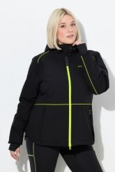 Damskie Kurtka funkcyjna HYPRAR wodoodporna dwukierunkowy zamek błyskawiczny. Niebieskie kurtki damskie Ulla Popken, plus size, bez wzorów, z materiału, z kapturem. Za 699.99 zł.