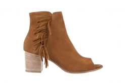 Botki Bayla-118 3113 Crosta Cuoio, Brąz, Skóra naturalna - 40. Brązowe botki damskie Bayla, z materiału, z otwartym noskiem, bez obcasa, bez zapięcia. W wyprzedaży za 89.10 zł.