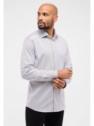 Eterna Koszula - Modern fit - w kolorze brązowo-białym rozmiar: 40. Białe koszule męskie Eterna, bez wzorów, z bawełny, bez kołnierzyka, bez ramiączek. Za 123.45 zł.
