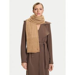 Szalik Tommy Hilfiger. Brązowe szaliki i kominy damskie Tommy Hilfiger, bez wzorów. Za 259.99 zł.