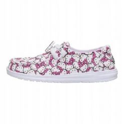 HEYDUDE Damskie Mokasyny Wendy Hello Kitty Takeover. Białe mokasyny damskie Hey dude, z materiału. Za 219.00 zł.