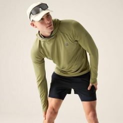 Męska bluza z kapturem do biegania Sprint City. Brązowe bluzy z kapturem męskie Dare 2b, m, z elastanu. W wyprzedaży za 169.99 zł.