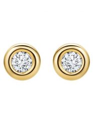 Revoni Złote kolczyki-wkrętki z diamentami rozmiar: onesize. Żółte kolczyki damskie Revoni, z diamentem, złote. Za 1,043.99 zł.