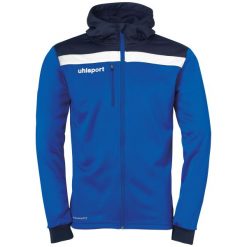 Kurtka Uhlsport Offense 23. Niebieskie kurtki damskie UHLSPORT, m, bez wzorów, sportowe, z kapturem. W wyprzedaży za 211.50 zł.