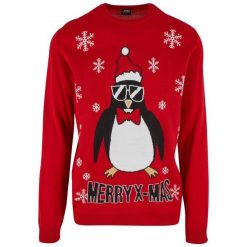 Bluza Urban Classics Christmas. Czerwone bluzy bez kaptura męskie Urban Classics, m. Za 229.00 zł.