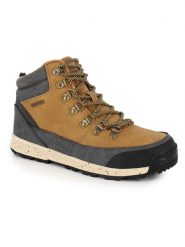 Kimberfeel Botki "Serkan" w kolorze szaro-jasnobrązowym rozmiar: 45. Brązowe buty zimowe męskie Kimberfeel, z materiału, bez zapięcia. Za 295.99 zł.