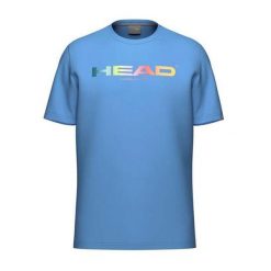 RAINBOW T-Shirt Men. Niebieskie t-shirty męskie HEAD, m, bez wzorów, bez kołnierzyka. W wyprzedaży za 153.00 zł.