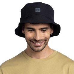 Czapka Z Daszkiem Z Logo Adventure. Czarne czapki męskie Buff, bez wzorów, z elastanu. Za 228.99 zł.