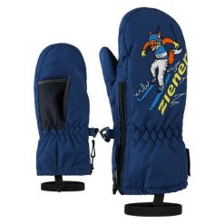 Rękawiczki dziecięce Ziener Le Zoo Minis. Niebieskie rękawiczki dziecięce Ziener, bez ramiączek. Za 92.99 zł.