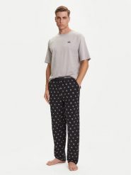 KARL LAGERFELD Piżama A3M45002 Szary Regular Fit. Szare piżamy męskie Karl Lagerfeld, m, bez wzorów, z bawełny, bez ramiączek. Za 389.99 zł.