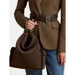 Torebka LAUREN RALPH LAUREN. Brązowe torebki klasyczne damskie Lauren Ralph Lauren, bez wzorów, bez dodatków. Za 2,399.00 zł.