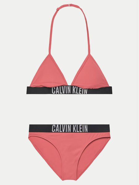 Calvin Klein Swimwear Strój kąpielowy KY0KY00090 Różowy. Czerwone stroje kąpielowe dziewczęce Calvin Klein Swimwear, bez wzorów, z syntetyku. Za 229.99 zł.