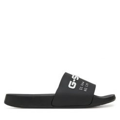 Klapki G-Star Raw. Czarne klapki damskie G-Star Raw, bez wzorów, bez obcasa. Za 149.99 zł.