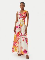 LOLA CASADEMUNT Sukienka wieczorowa MS2616016 Kremowy Regular Fit. Białe sukienki damskie lola casademunt, l, bez wzorów, z wiskozy, wizytowe, bez kołnierzyka, bez ramiączek. Za 1,049.00 zł.