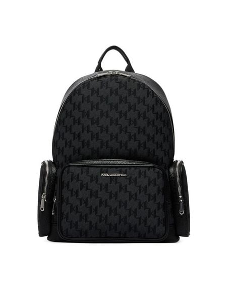 KARL LAGERFELD Plecak B3M30246 Czarny. Czarne plecaki męskie Karl Lagerfeld, bez wzorów, z materiału. Za 1,299.00 zł.