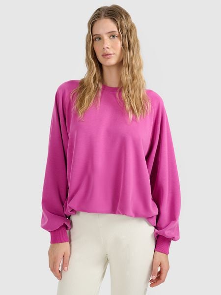 4F Bluza dresowa nierozpinana z modalem damska - różowa L. Czerwone bluzy bez kaptura damskie 4f, l, z dresówki. W wyprzedaży za 169.99 zł.