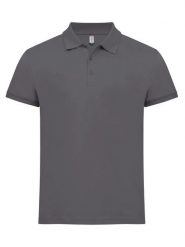 Clique Classic Lincoln S/S męska koszulka polo z bawełny, modern fit. Szare koszulki polo męskie CLIQUE, m, bez wzorów, z bawełny, bez ramiączek. Za 121.16 zł.