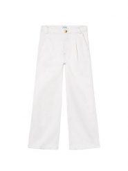 Mayoral Jeansy 6549 Kremowy Regular Fit. Białe spodnie dziewczęce Mayoral, z bawełny. Za 144.99 zł.