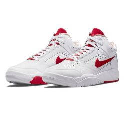 Buty sportowe męskie Nike Air Flight Lite Mid. Białe buty sportowe na co dzień męskie Nike, bez zapięcia. Za 540.00 zł.