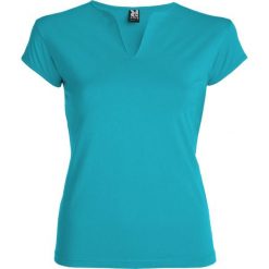 Koszulka Damska Belice. Niebieskie bluzki damskie ROLY, l, bez wzorów, bez kołnierzyka. Za 48.99 zł.