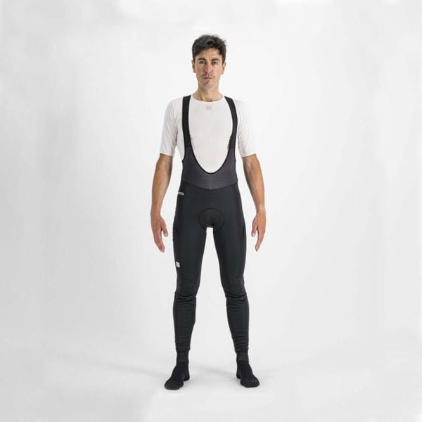 Spodnie rowerowe męskie Sportful Infinium Bibtight. Czarne spodnie materiałowe męskie SPORTFUL, bez wzorów, sportowe. W wyprzedaży za 609.40 zł.